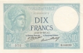 France 1 10 Francs,  3.12.1931